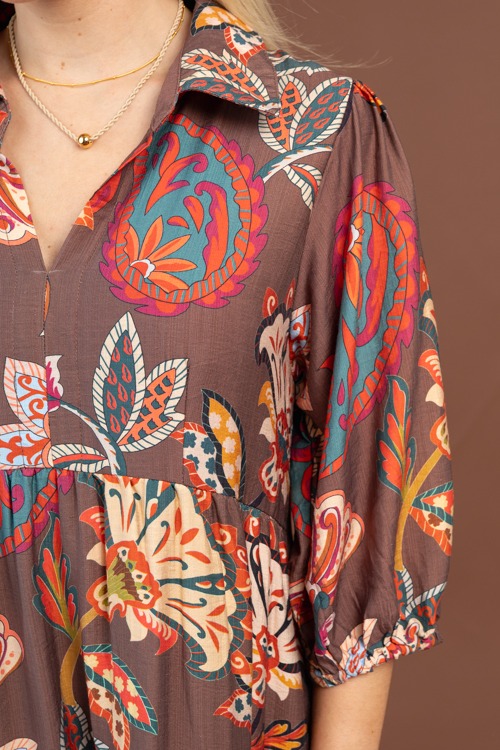 Christine Printed Midi, Brown - 1029-160.jpg