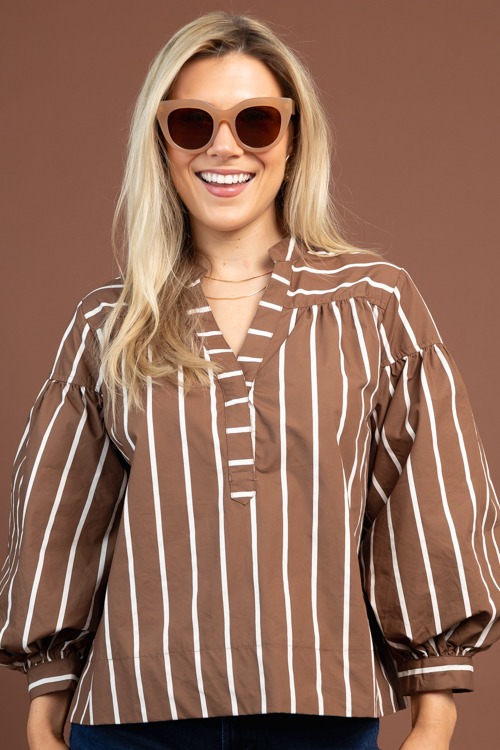 Shauna Stripe Top, Brown - 1029-53.jpg