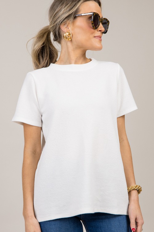 Cloud Knit Tee, Off White