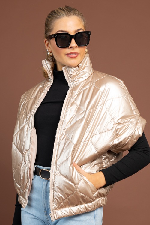 Metallic Cap Sleeve Puffer Vest - 1029-77.jpg