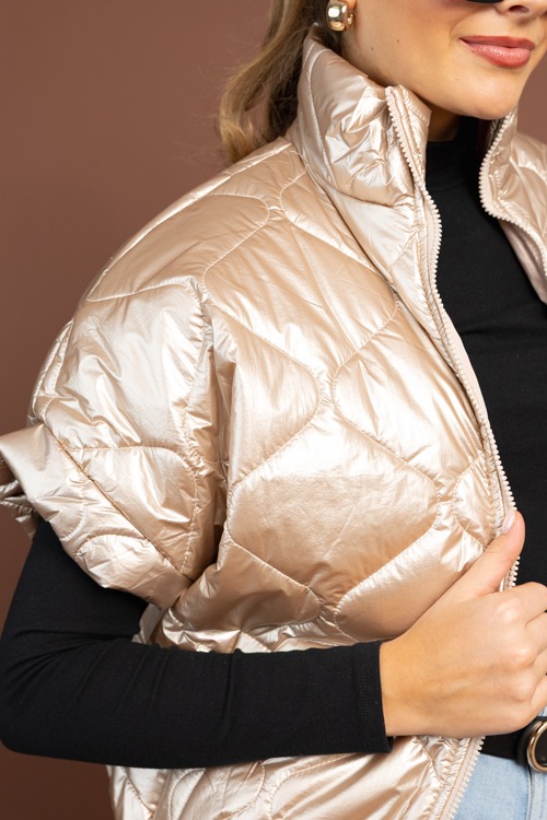 Metallic Cap Sleeve Puffer Vest - 1029-80.jpg