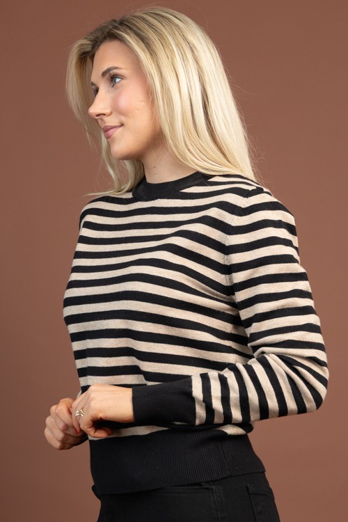 Drew Striped Sweater, Black Taupe - 1029-87.jpg