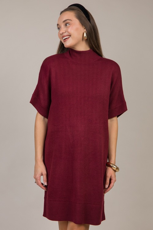 Marcie Sweater Dress, Burgundy - 1030-114h.jpg