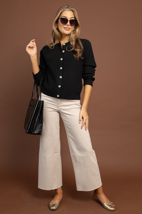 Raw Hem Wide Leg Pants, Ecru - 1030-20p.jpg