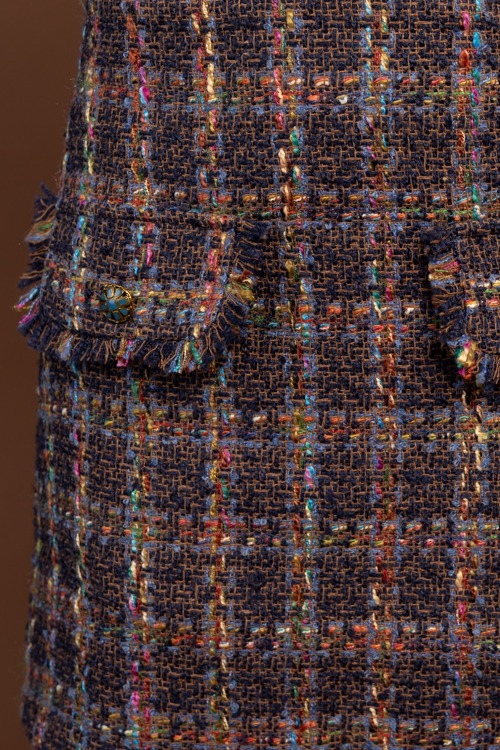 Tweed Pocket Skirt, Navy Multi - 1030-31.jpg