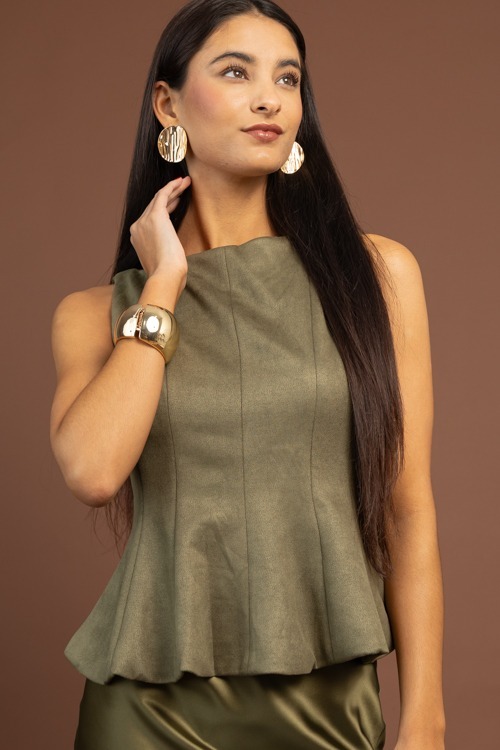 Textured Round Earring, Gold - 1030-36p.jpg