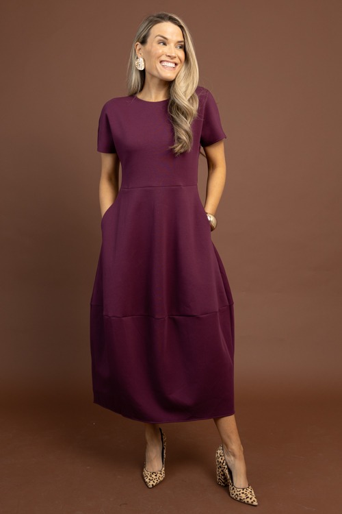 Bordeaux Knit Midi