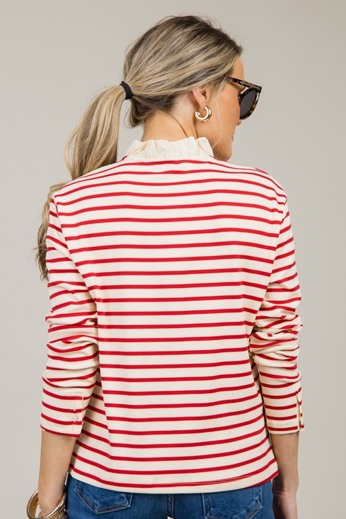 Ruth Stripe Top, Cream/Red - 1031-100.jpg