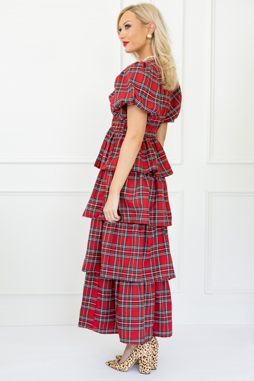 Tartan Ruffle Tier Maxi, Red - 1101-200.jpg