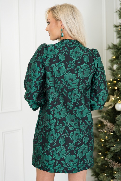 Green Floral Jacquard Dress - 1101-21.jpg