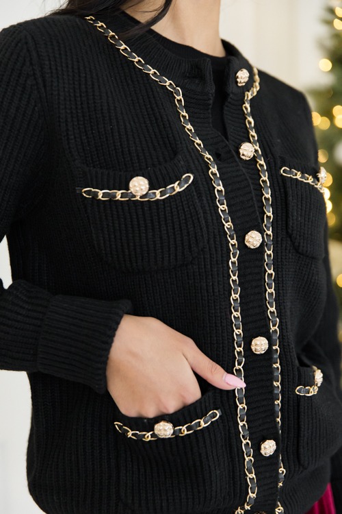 Chain Detail Cardigan, Black - 1101-310h.jpg