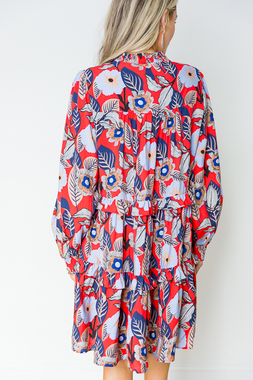 Flower Pop Smock Dress