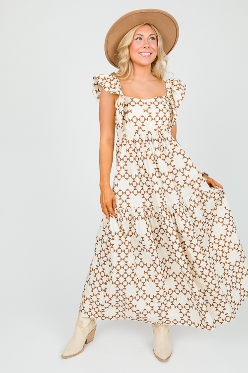 Geo Embroidery Maxi
