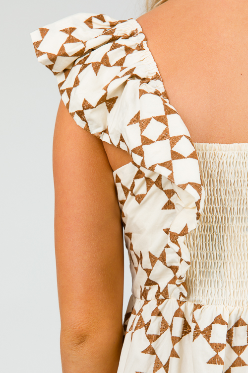 Geo Embroidery Maxi