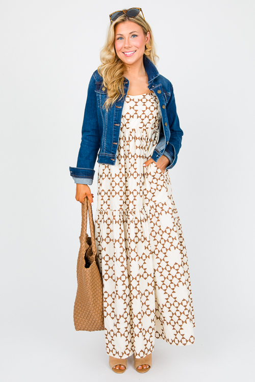 Geo Embroidery Maxi