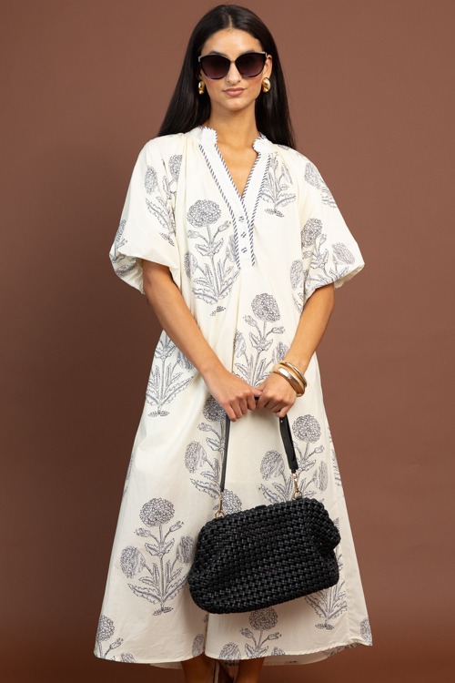 My Stripe Floral Maxi, Ecru Black - 1103-109h.jpg