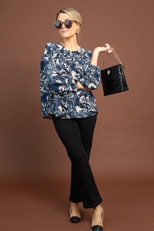 Marion Printed Blouse, Teal - 1103-10p.jpg