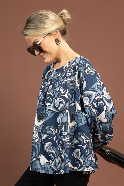 Marion Printed Blouse, Teal - 1103-13.jpg