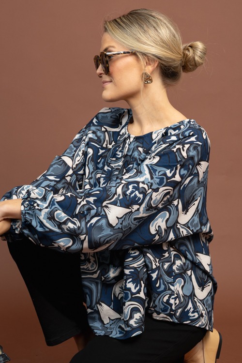 Marion Printed Blouse, Teal - 1103-14.jpg