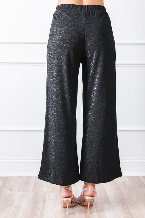 Sparkle Pants Set, Black