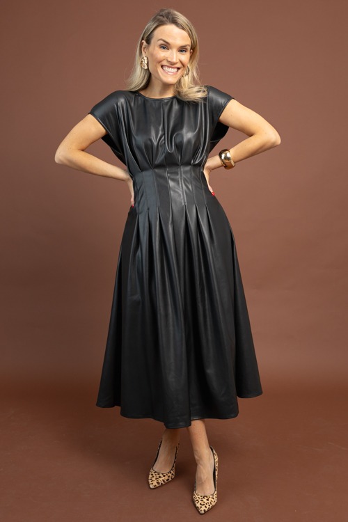 Pleated Leather Maxi, Black - 1103-26.jpg