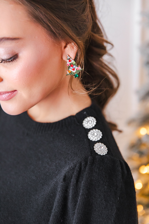 Christmas Tree Drop Earrings