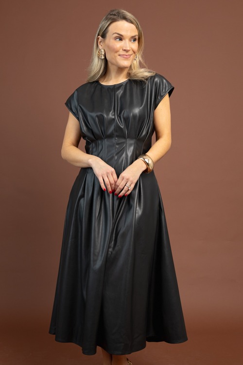 Pleated Leather Maxi, Black - 1103-27.jpg