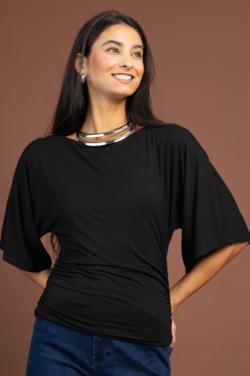 Knit Angel Sleeve Top, Black - 1103-81.jpg