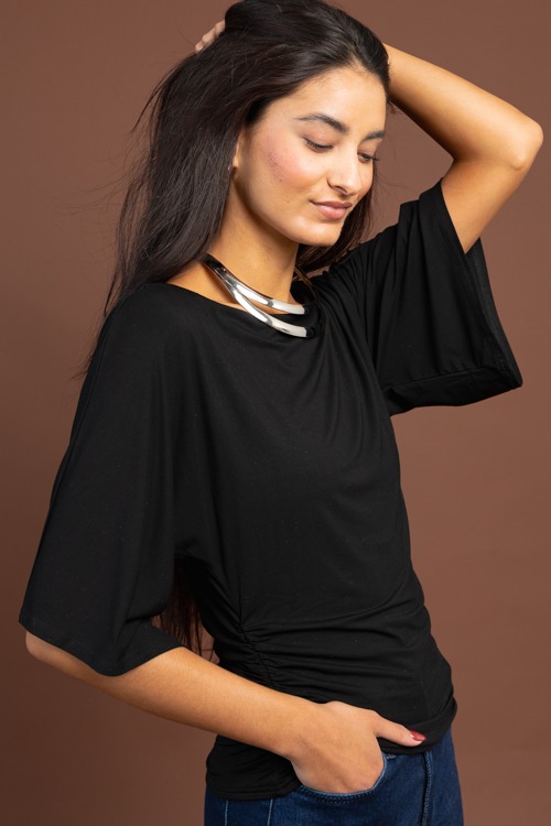 Knit Angel Sleeve Top, Black - 1103-84.jpg
