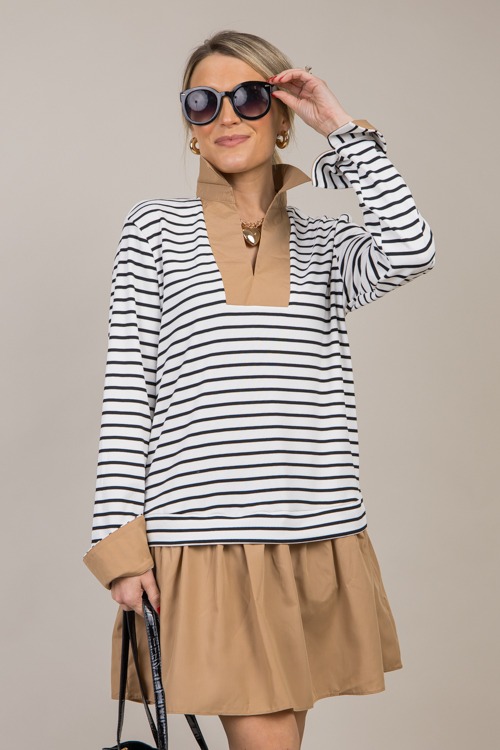 Tyler Stripe Contrast Dress