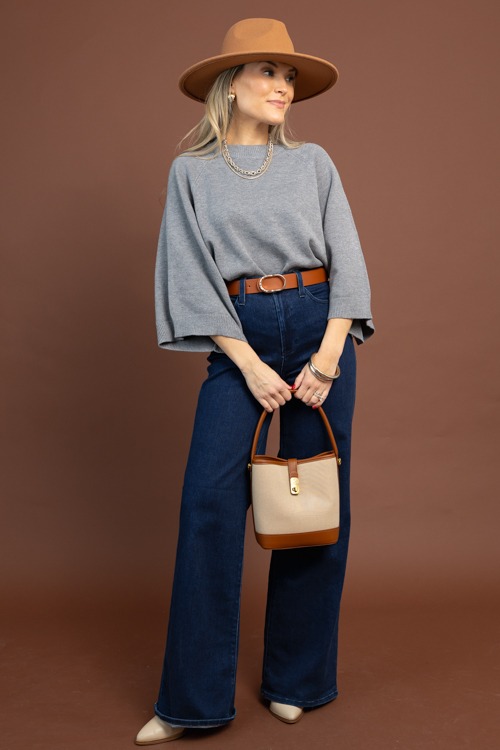 Raglan Sleeve Sweater, Grey - 1104-23h.jpg