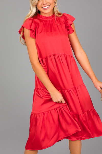 Esther Silky Midi, Red
