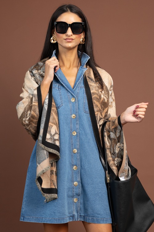 Celeste Shirt Dress, Denim