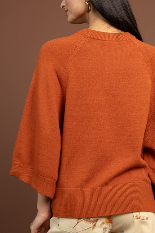 Lena Solid Sweater, Rust - 1105-111.jpg