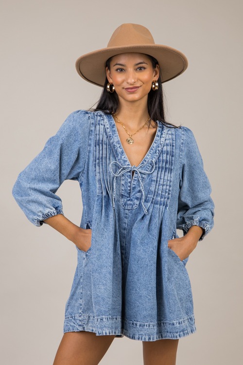 Viral Denim Romper