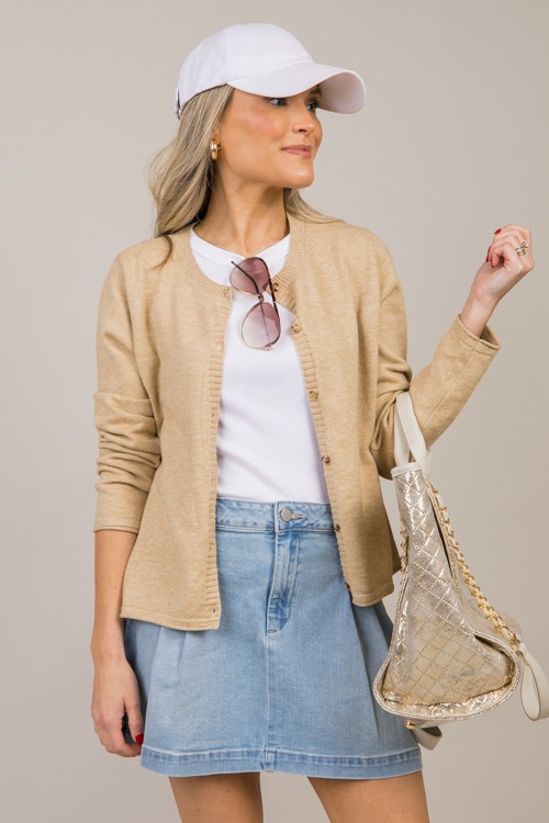 The Classic Cardi, Oatmeal