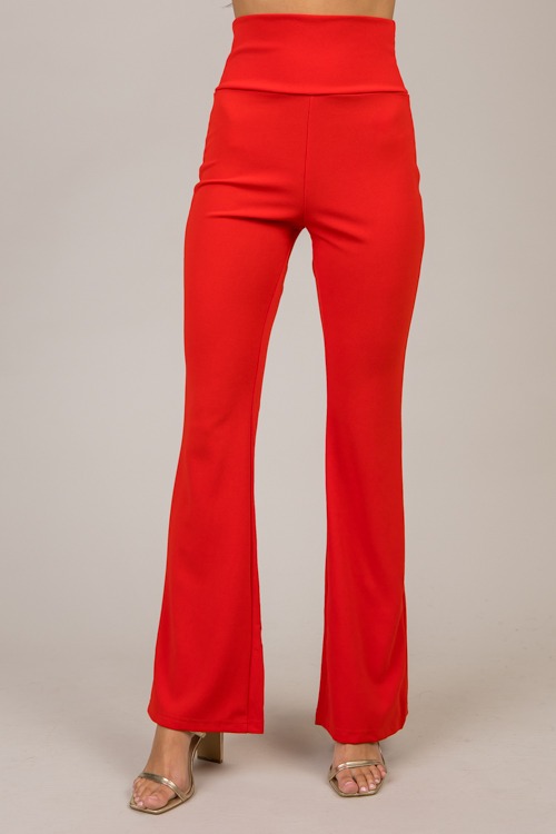 Pull On Flare Pant, Red - 1105-185.jpg