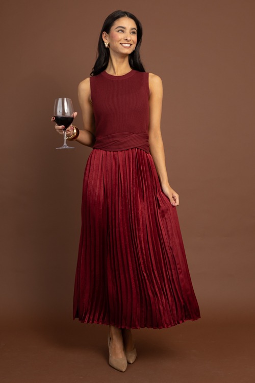 Cross My Heart Maxi, Burgundy