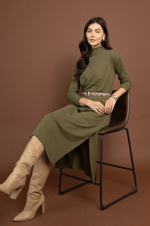 Knit Mock Neck Maxi, Olive - 1105-40h.jpg
