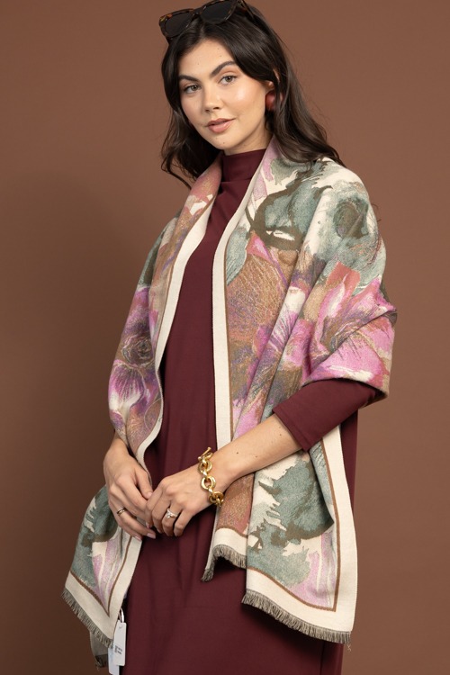 Floral Garden Scarf, Fuchsia Green - 1105-59.jpg