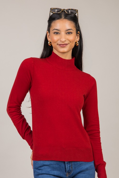 Lorna Mock Neck, Cherry Red - 1105-8.jpg