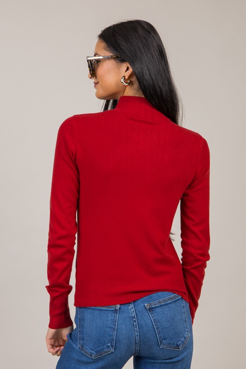 Lorna Mock Neck, Cherry Red - 1105-9.jpg