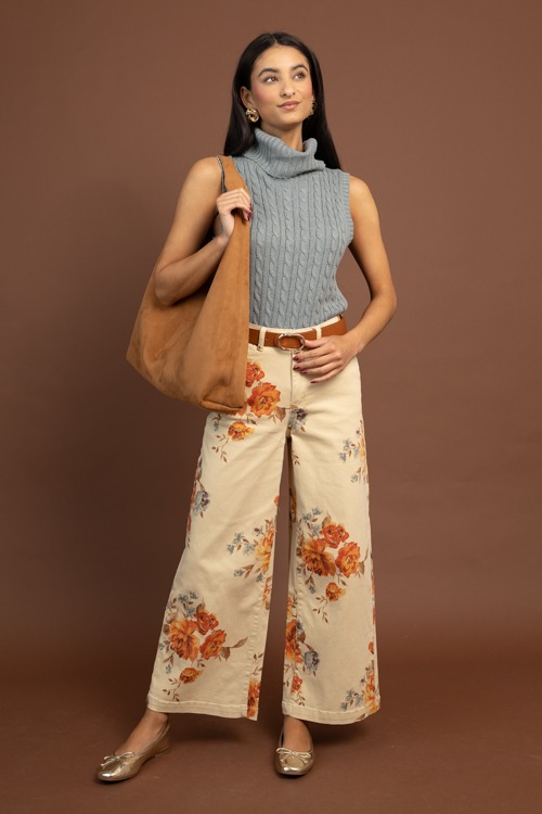 Fall Floral Jeans