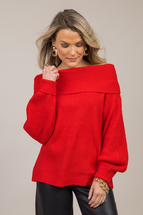 Party People Sweater, Red