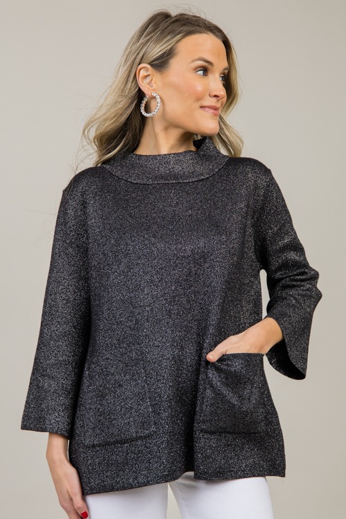 Glitzy Audrey Sweater, Black