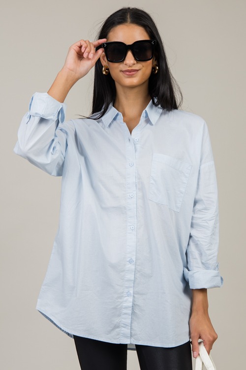 Effortless Button Down, Blue