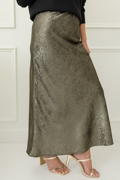Metallic Maxi Skirt, Gold - 1107-121.jpg