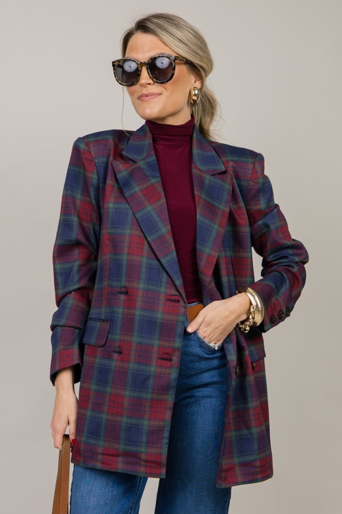 Plaid Double Breasted Blazer - 1107-125.jpg