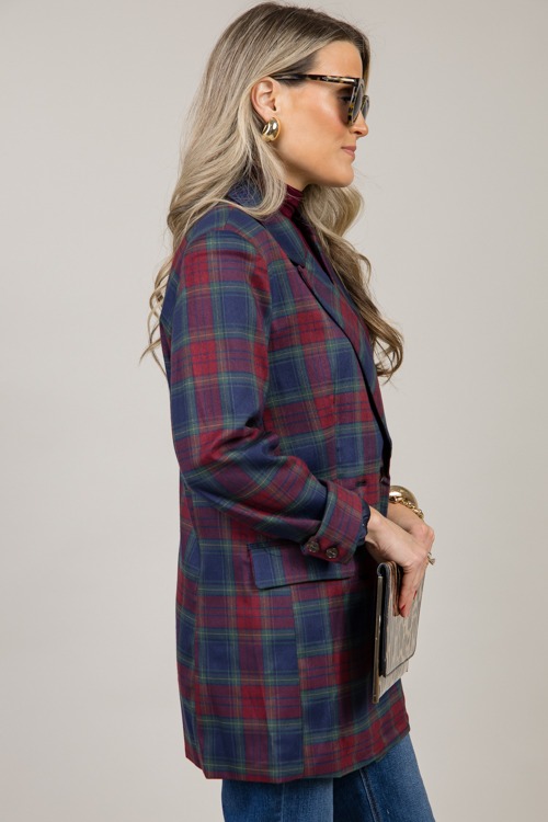 Plaid Double Breasted Blazer - 1107-129.jpg