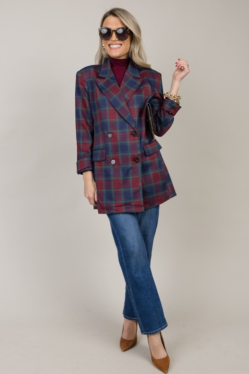 Plaid Double Breasted Blazer - 1107-131.jpg